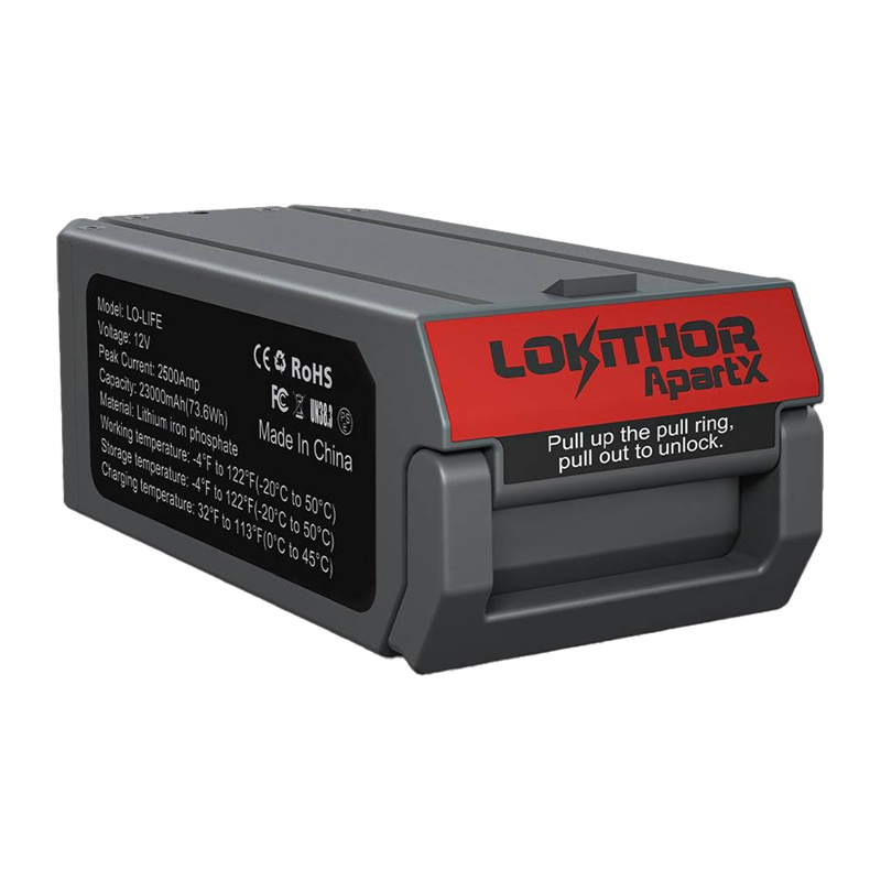 Bateria LOKITHOR LO-LIFE 2500A 73,6 Wh do ApartX